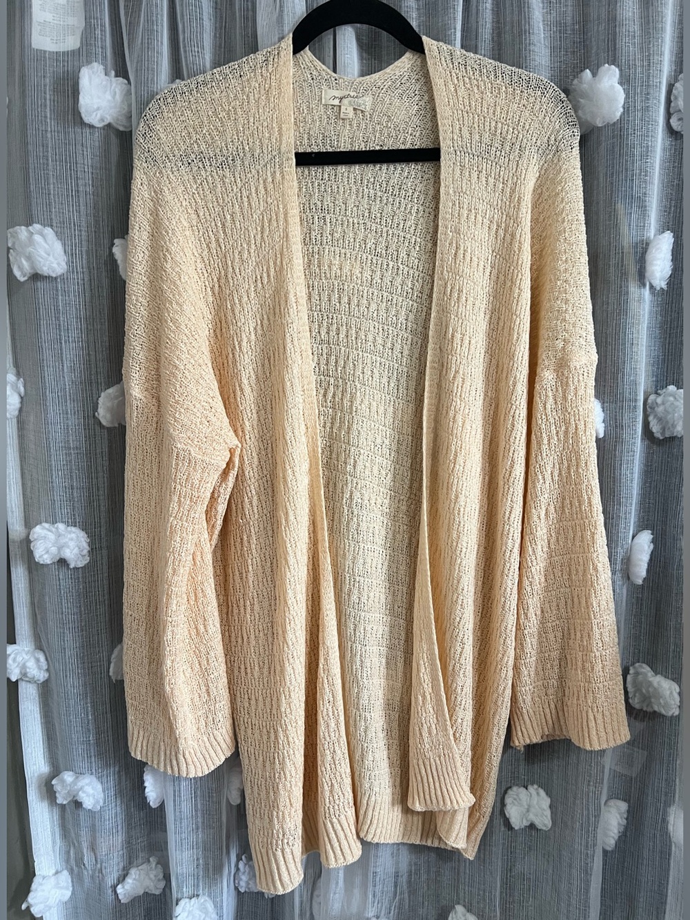 Mystree Open-Front Lightweight Cardigan Sweater